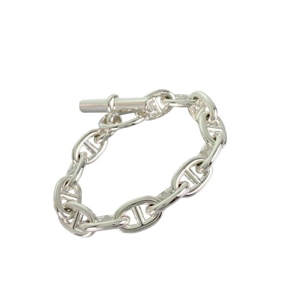 HERMES Chaine d'Ancre MM Silver Bracelet - Picture 1 of 15